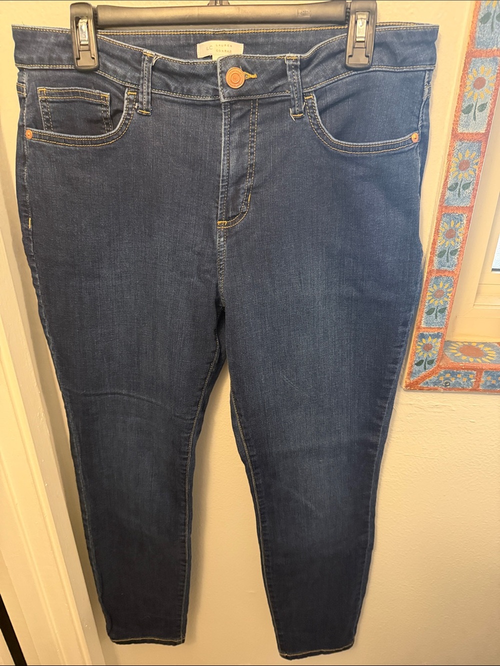 LC Lauren Conrad Dark Blue Skinny Jeans
